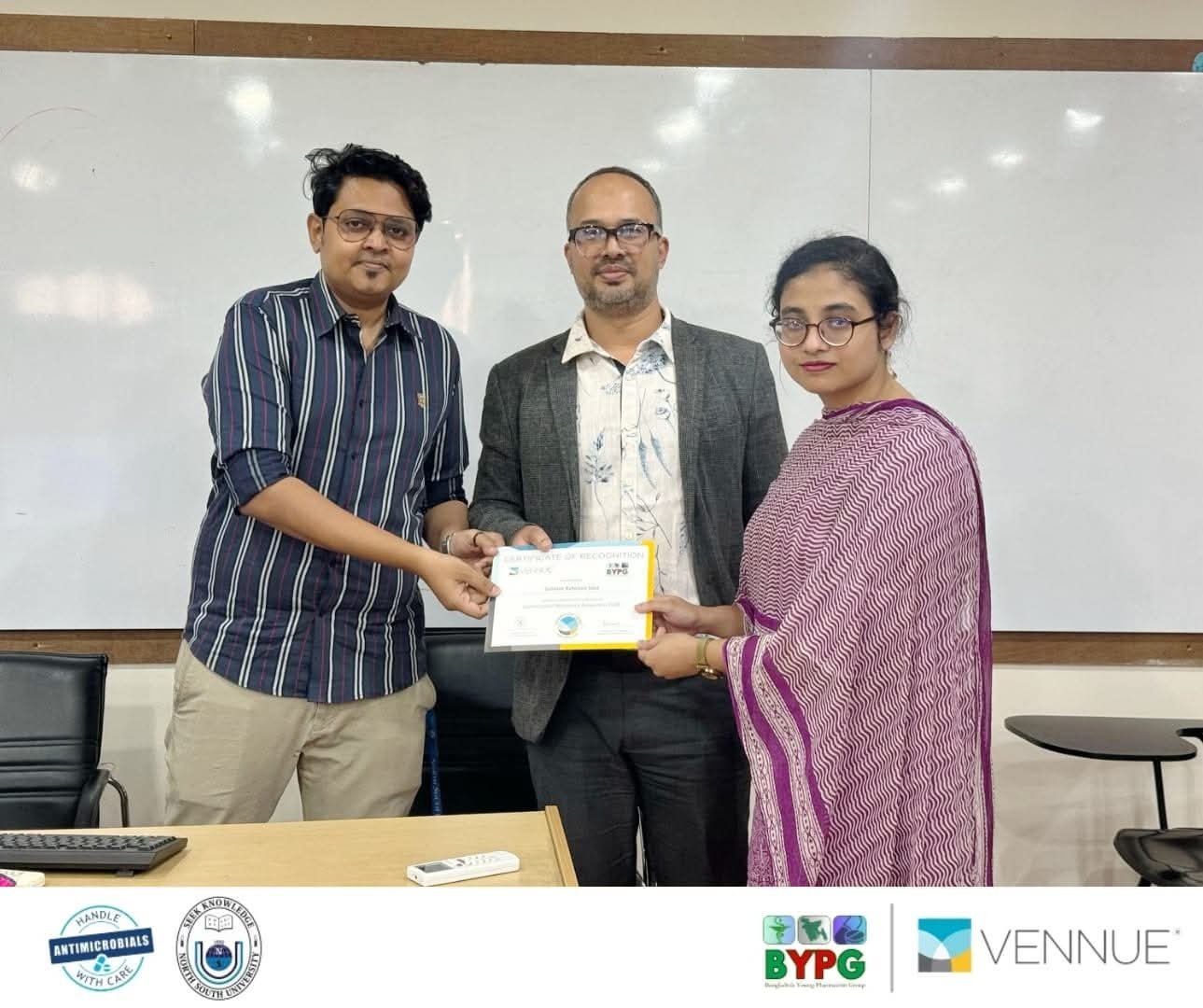 AMR Awareness seminar and certificate ceremony at NSU